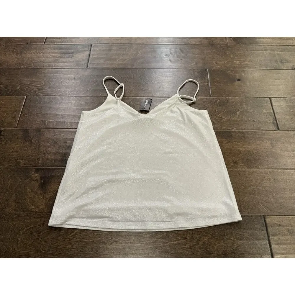 Express Womens White Stretched Cami Tank Top Size XS NWT NEW - Picture 3 of 8